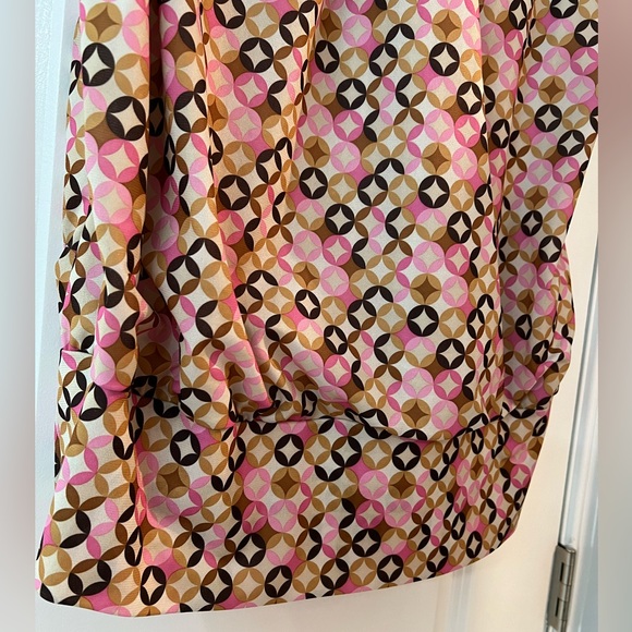 Elementz Patterned Blouse with Bow, Size XL - Picture 6 of 12